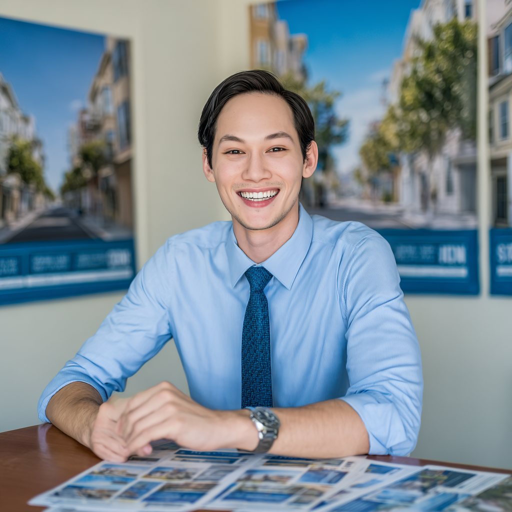 AI-generated photo of the fictional persona Kevin Nguyen who is an imagined First-Time Buyer Advisor